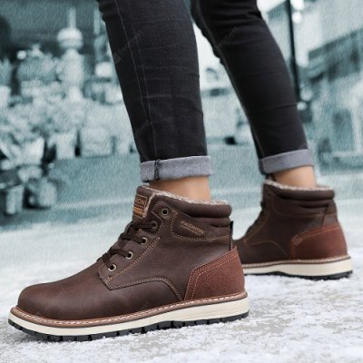 Fashion Men Winter Snow Boots Warm Boots Snow Work Shoes Outdoor Snow Boots