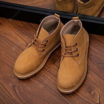 Autumn and Winter Men High Shoes Thick Platform Tooling Boot